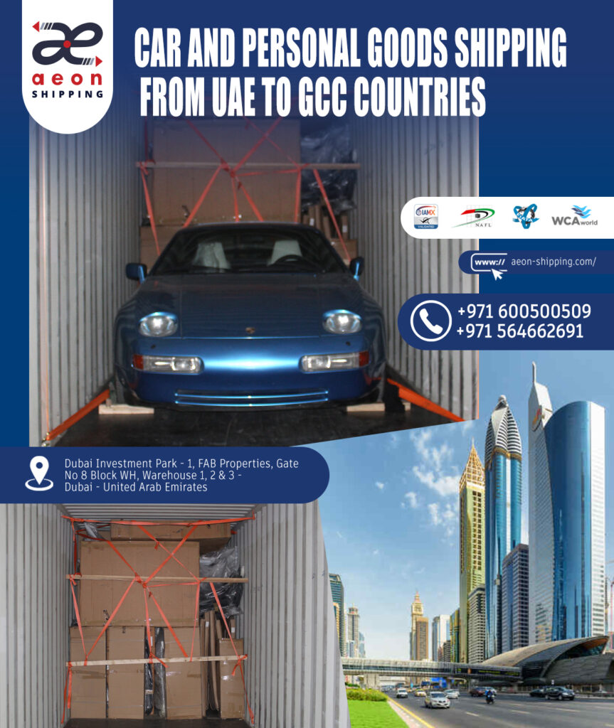 car shipping and household goods shipping from the UAE