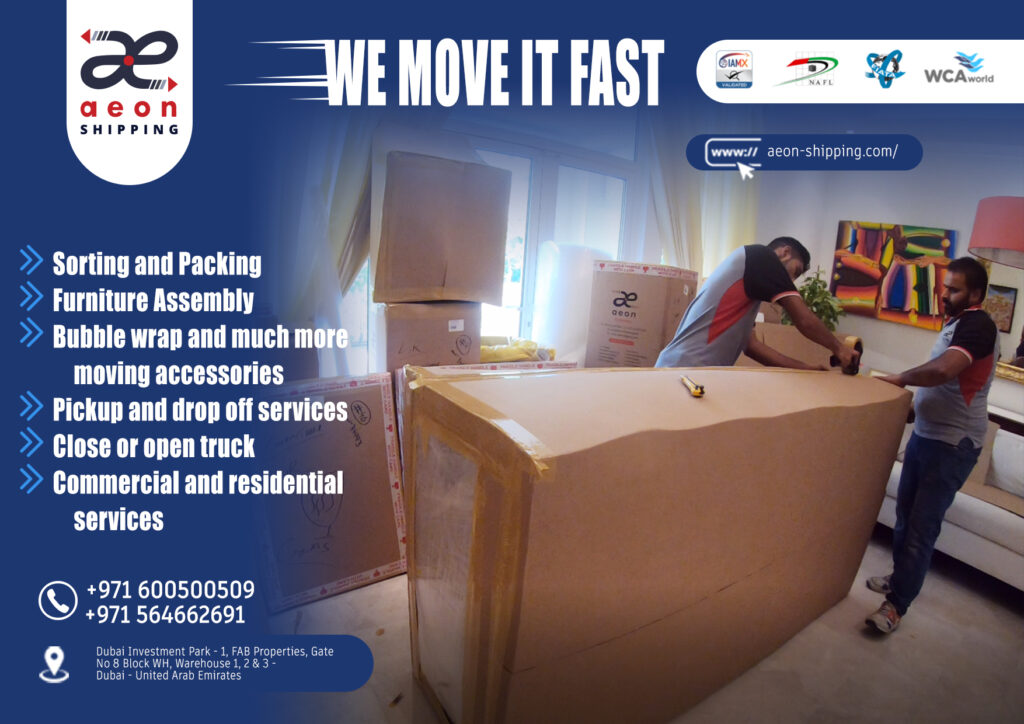 household goods moving from Dubai to Oman 